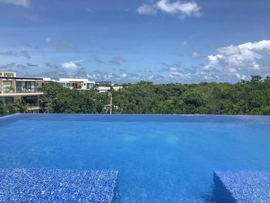 Suit Next To The Common Top Roof Exclusive Building Kingsize Bed 2 Super Pools, Gym, Grill Tulum 0*,